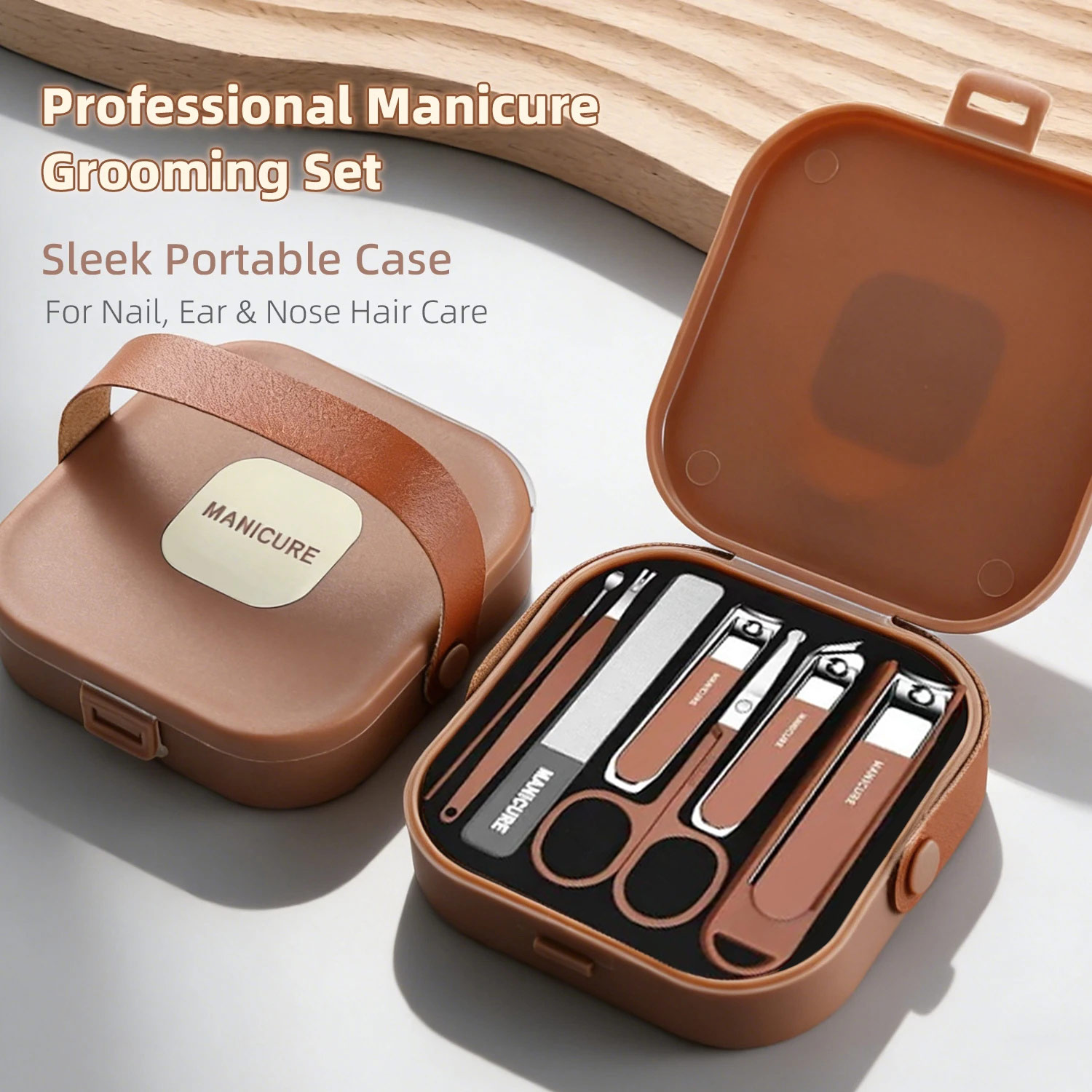 Mens Grooming Travel Kit - Kit de cuidado de uñas, juego