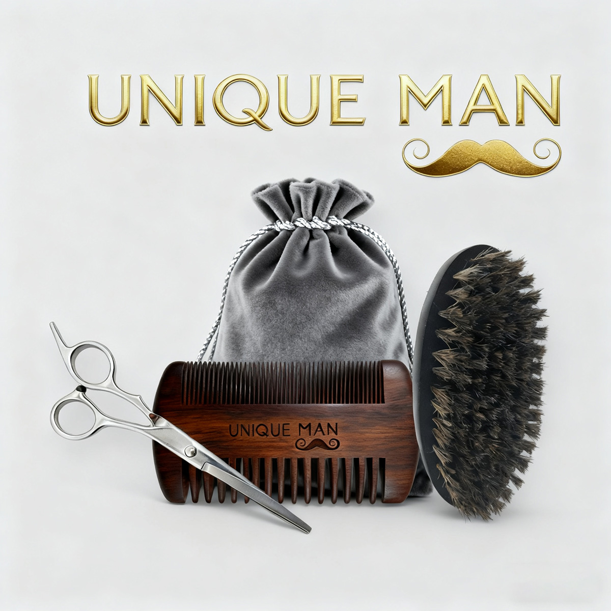 Grooming Kit - UNIQUE MAN Juego de barba para