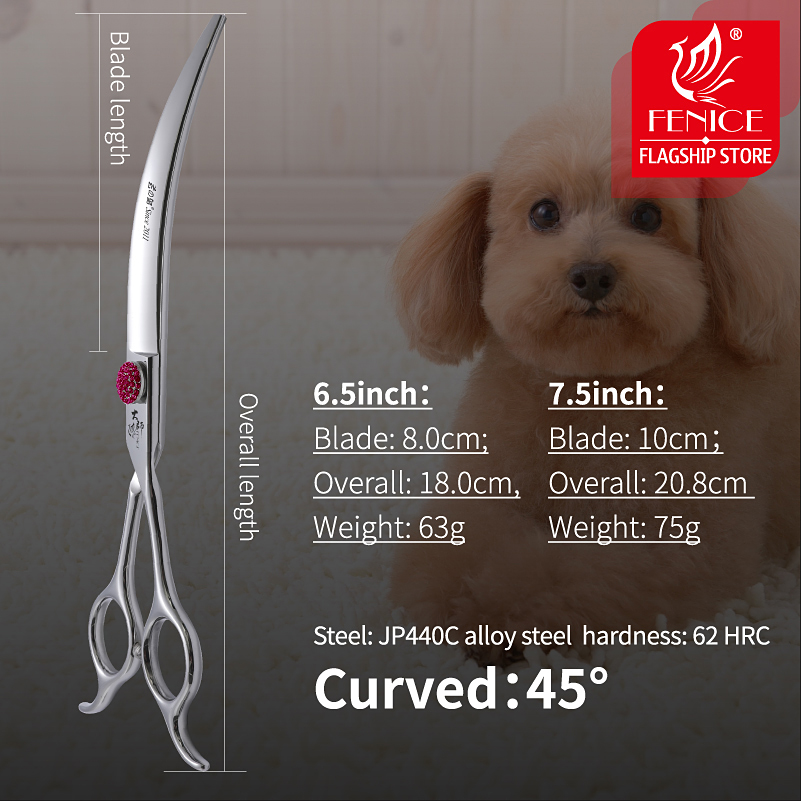 Tijeras súper curvas para masc - Grooming Scissors reseña y precio