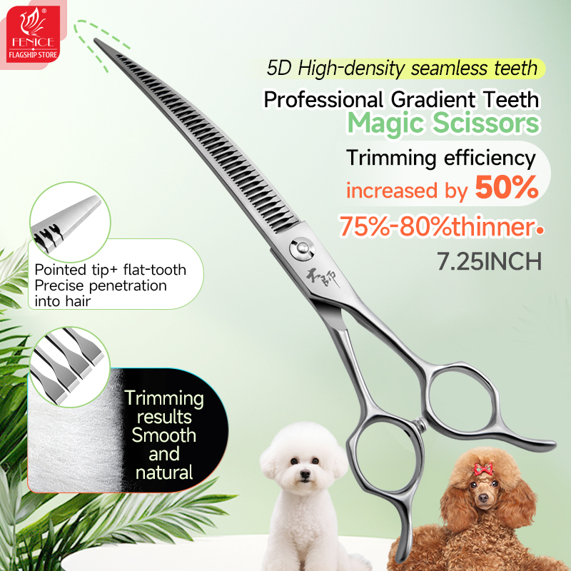 Tijeras Curvas Fenice de Alta  - Grooming Scissors reseña y precio