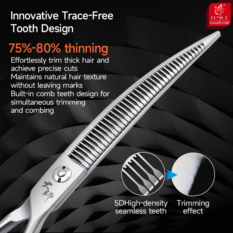 Tijeras Curvas Fenice de Alta  - Grooming Scissors reseña y precio