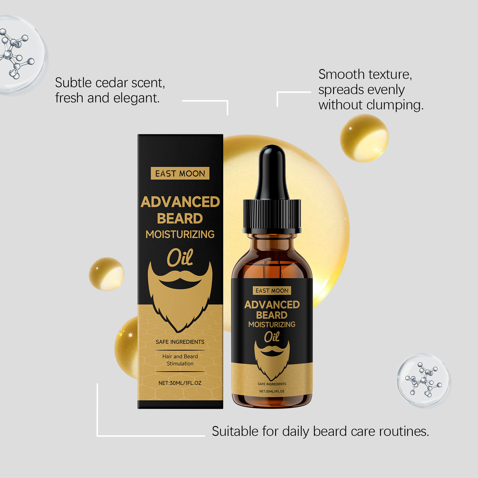 Aceite para Barba East Moon Ro - Beard Oil reseña y precio