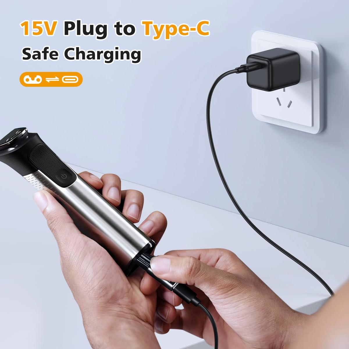 Adaptador de Carga Mini USB-C  - Electric Shaver Rotary reseña y precio