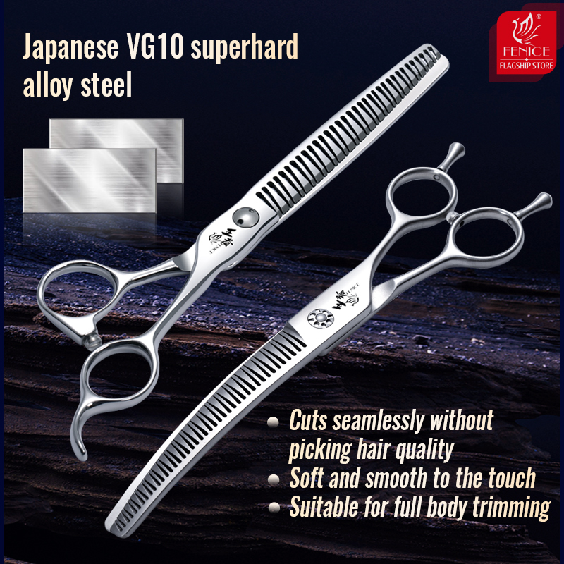Fenice 7 pulgadas 3D gradiente - Grooming Scissors reseña y precio